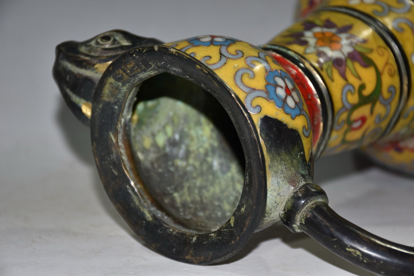 Pure copper cloisonne wine pot ornament