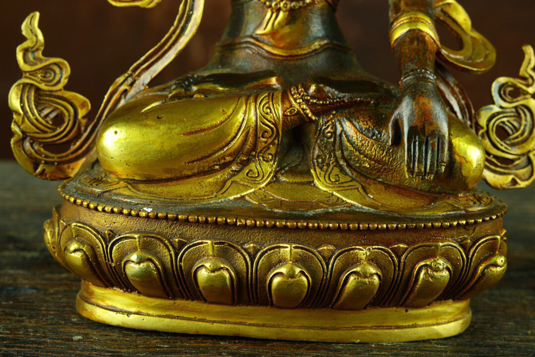 Chinese antique pure copper Buddha statue