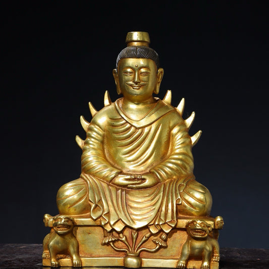 Chinese antique pure copper Buddha statue