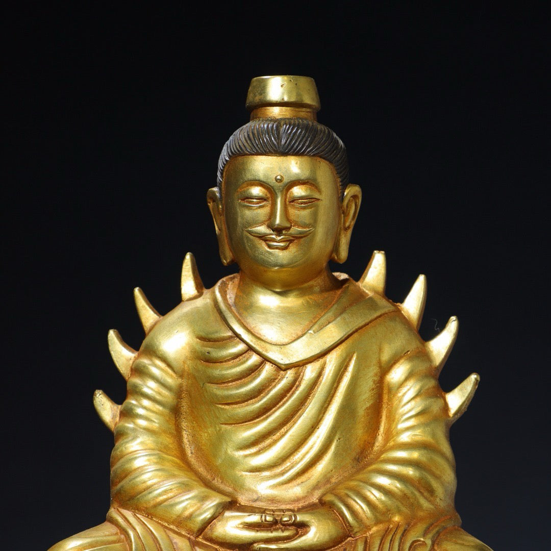 Chinese antique pure copper Buddha statue