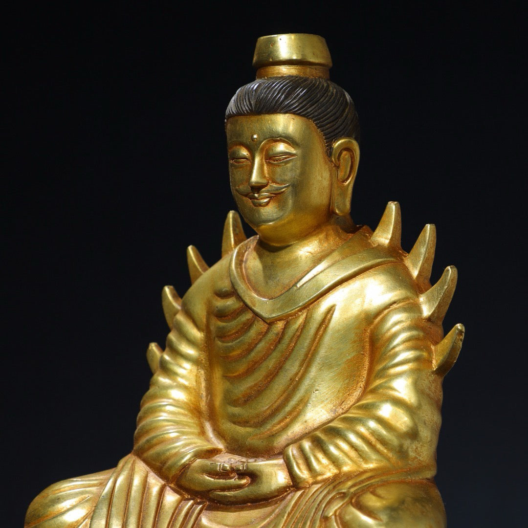 Chinese antique pure copper Buddha statue