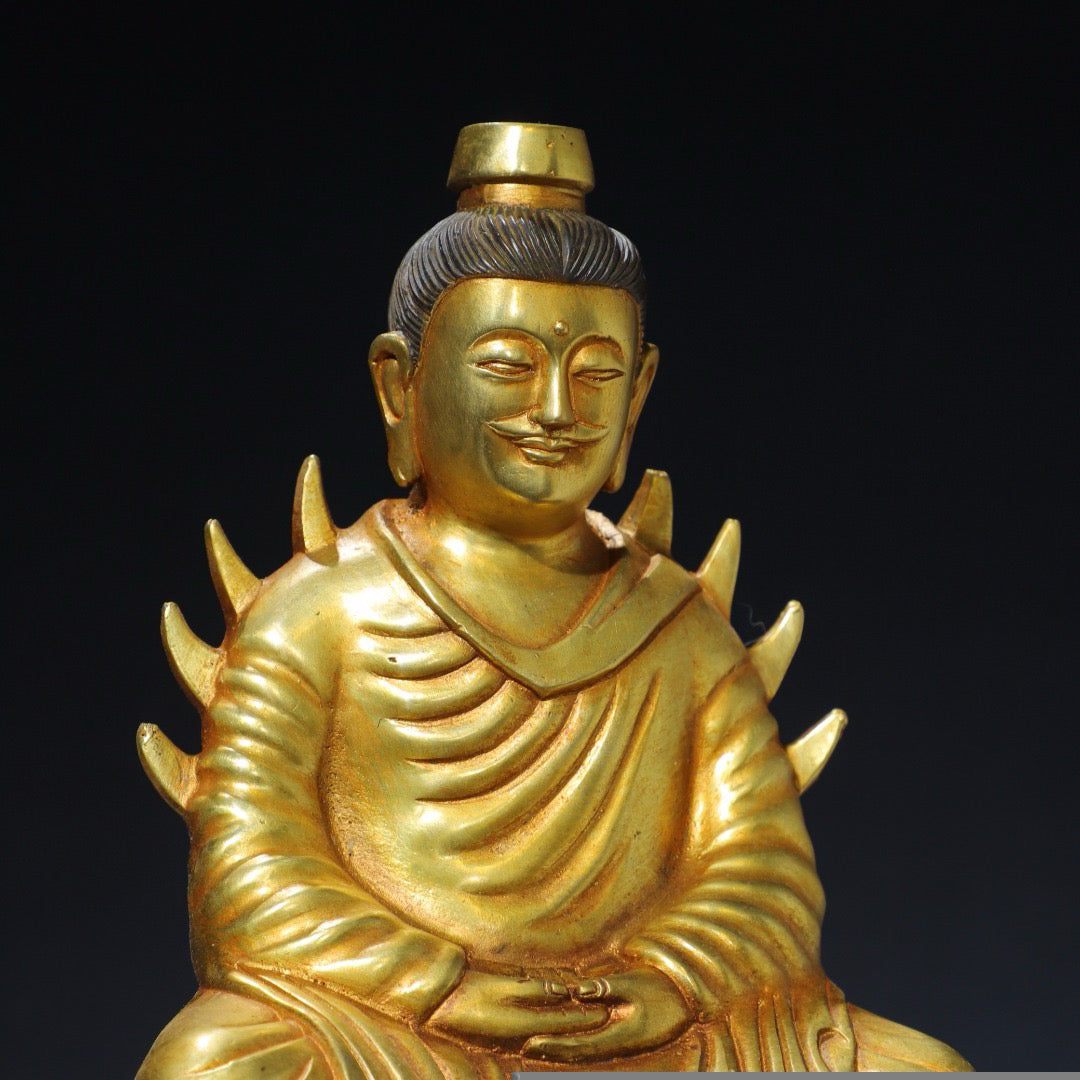 Chinese antique pure copper Buddha statue