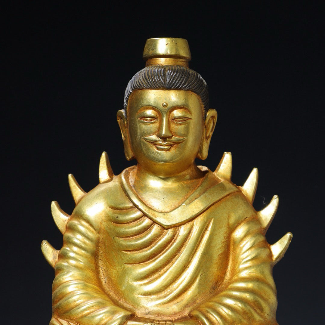 Chinese antique pure copper Buddha statue