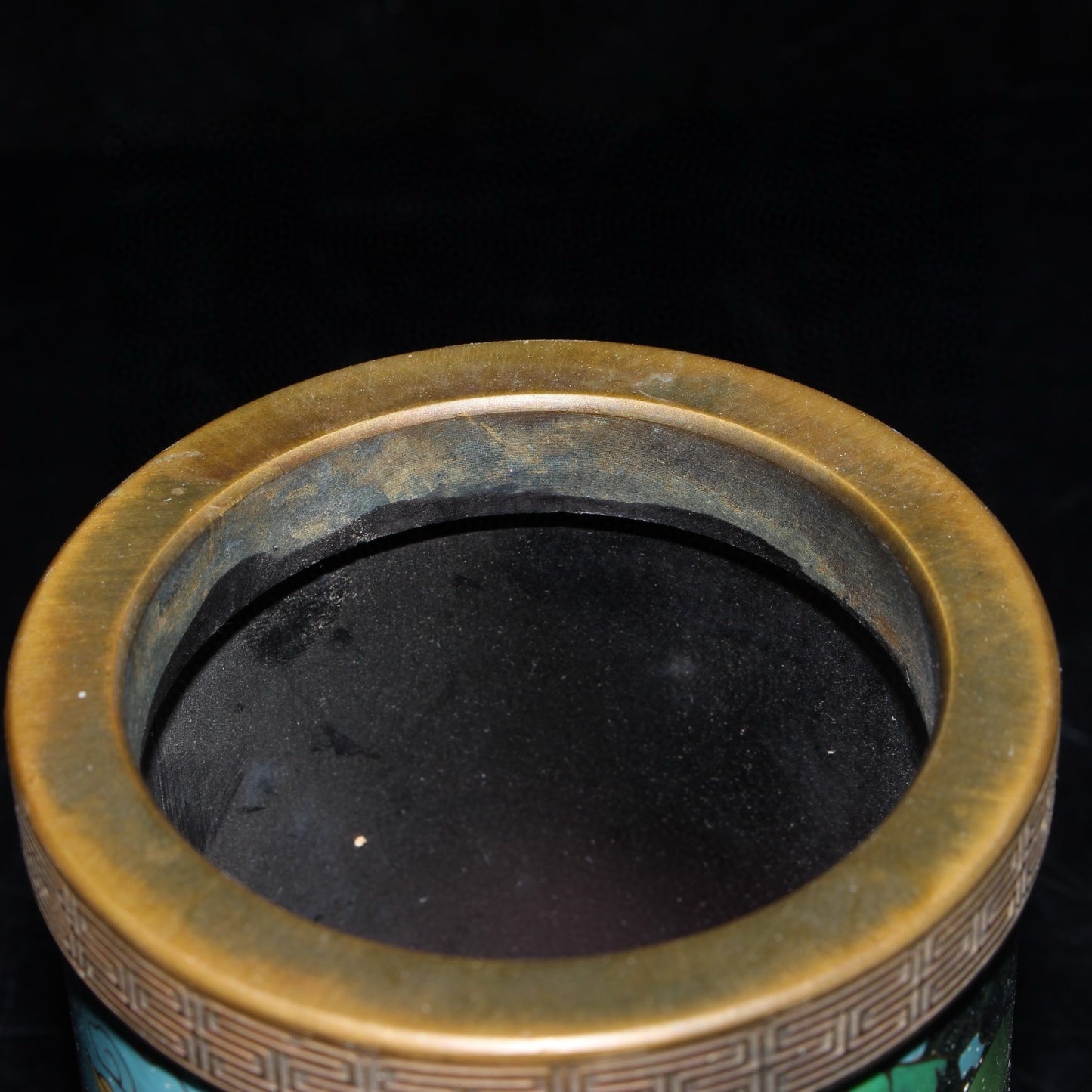 Pure copper cloisonne pen holder