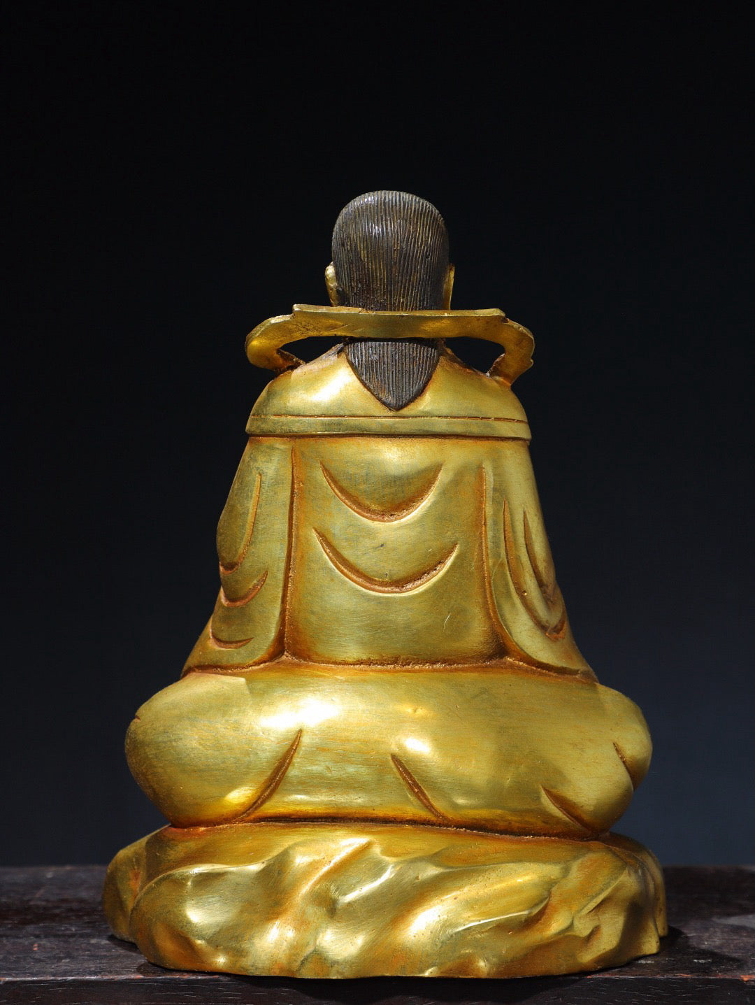 Chinese antique pure copper statue of Emperor Zhenwu Buddha