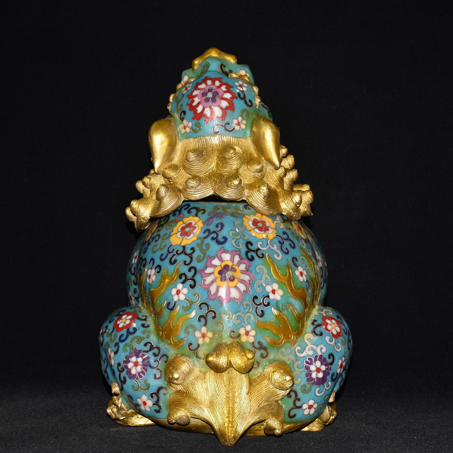 Pure copper cloisonne incense burner ornament