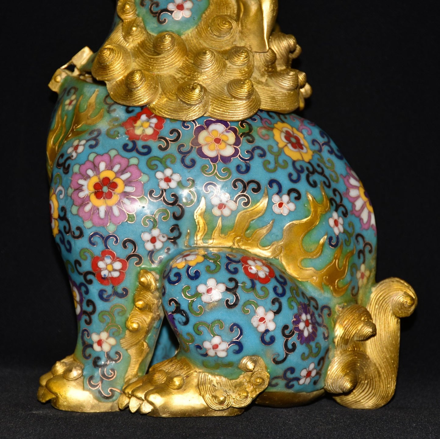 Pure copper cloisonne incense burner ornament