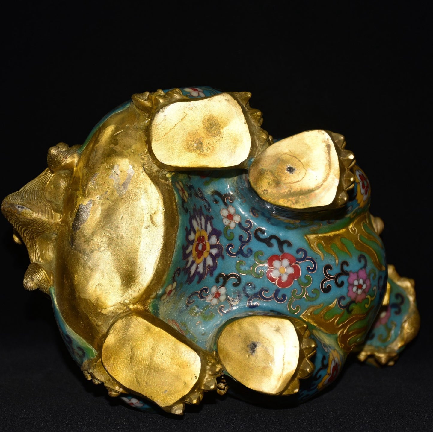 Pure copper cloisonne incense burner ornament