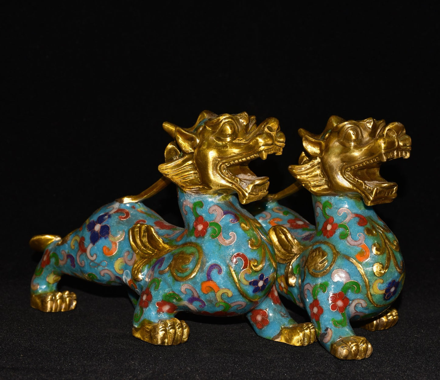 Pure copper cloisonn é beast ornaments