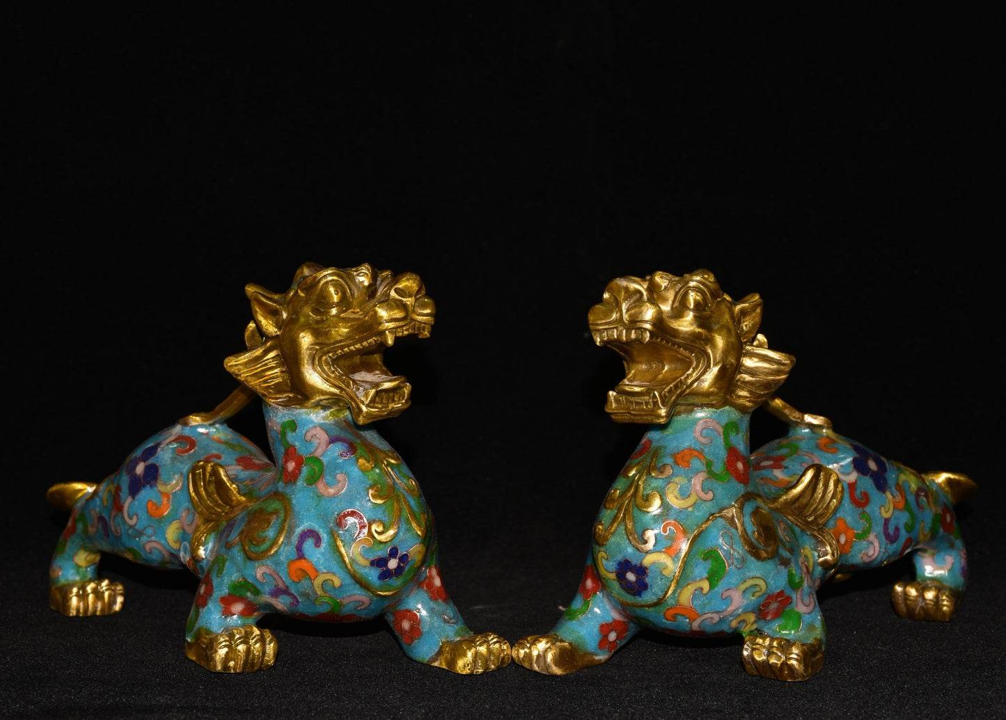 Pure copper cloisonn é beast ornaments