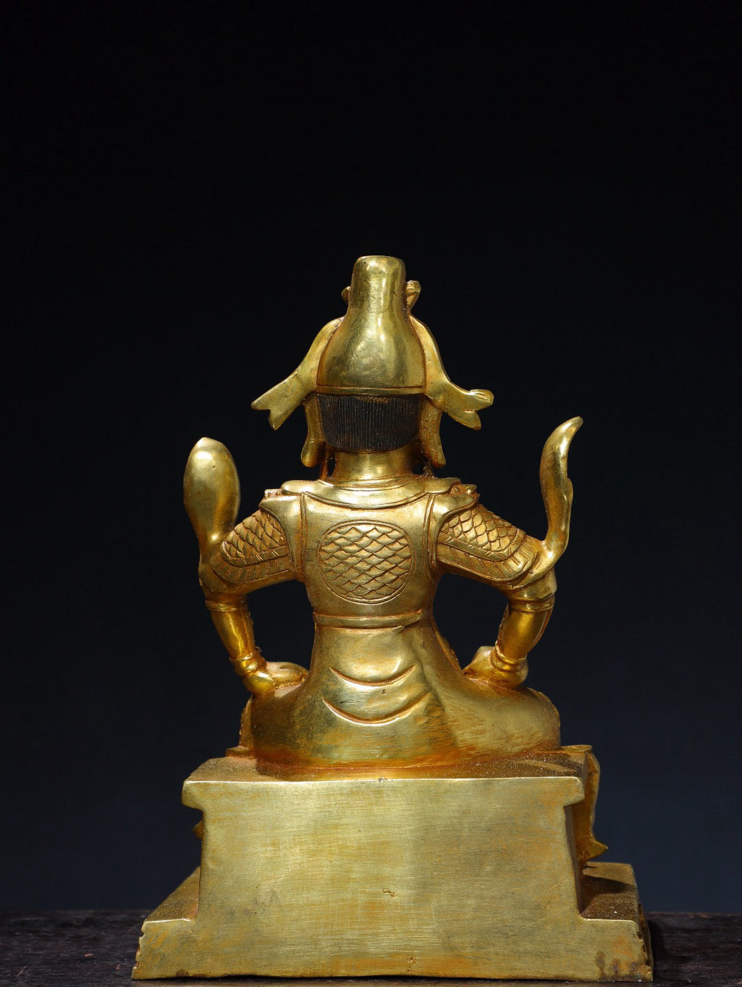 Chinese antique pure copper statue of Guan Gong Buddha