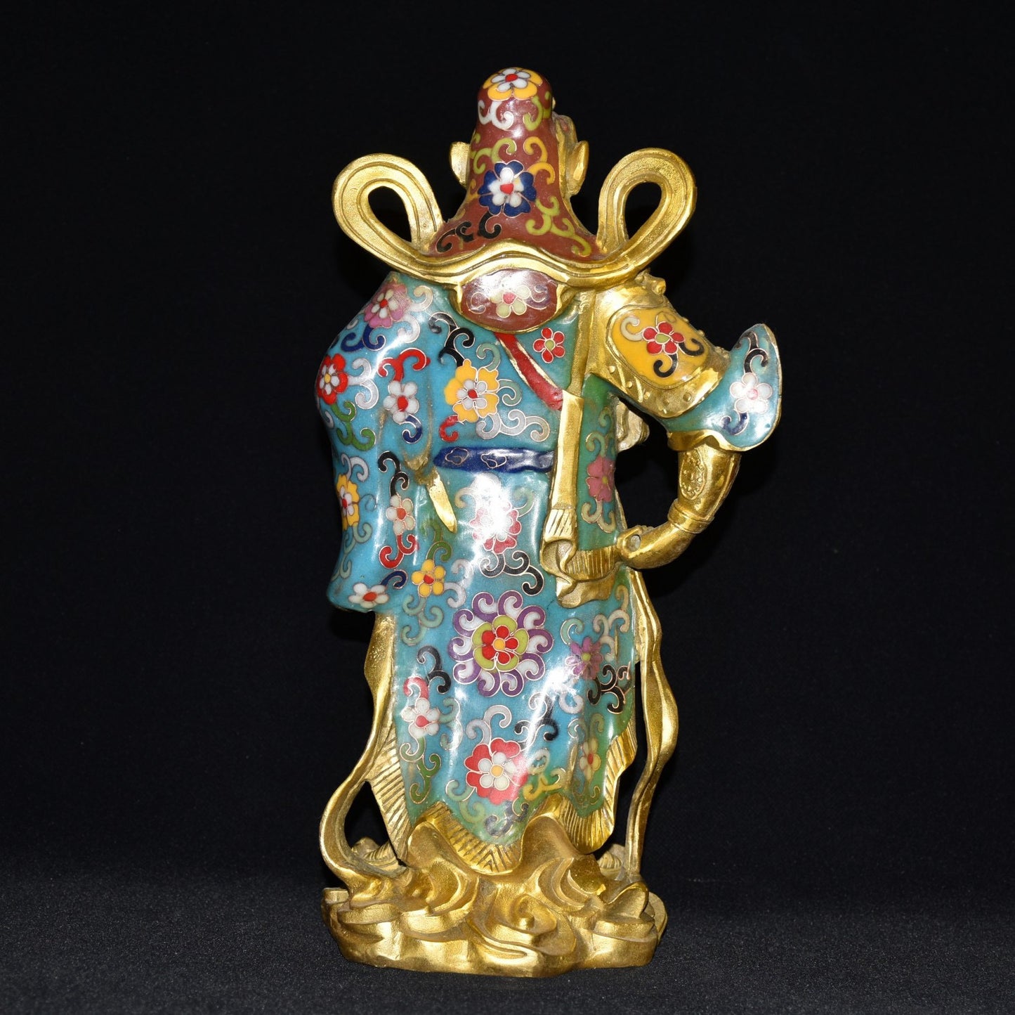 Pure copper cloisonn é Guan Gong ornaments