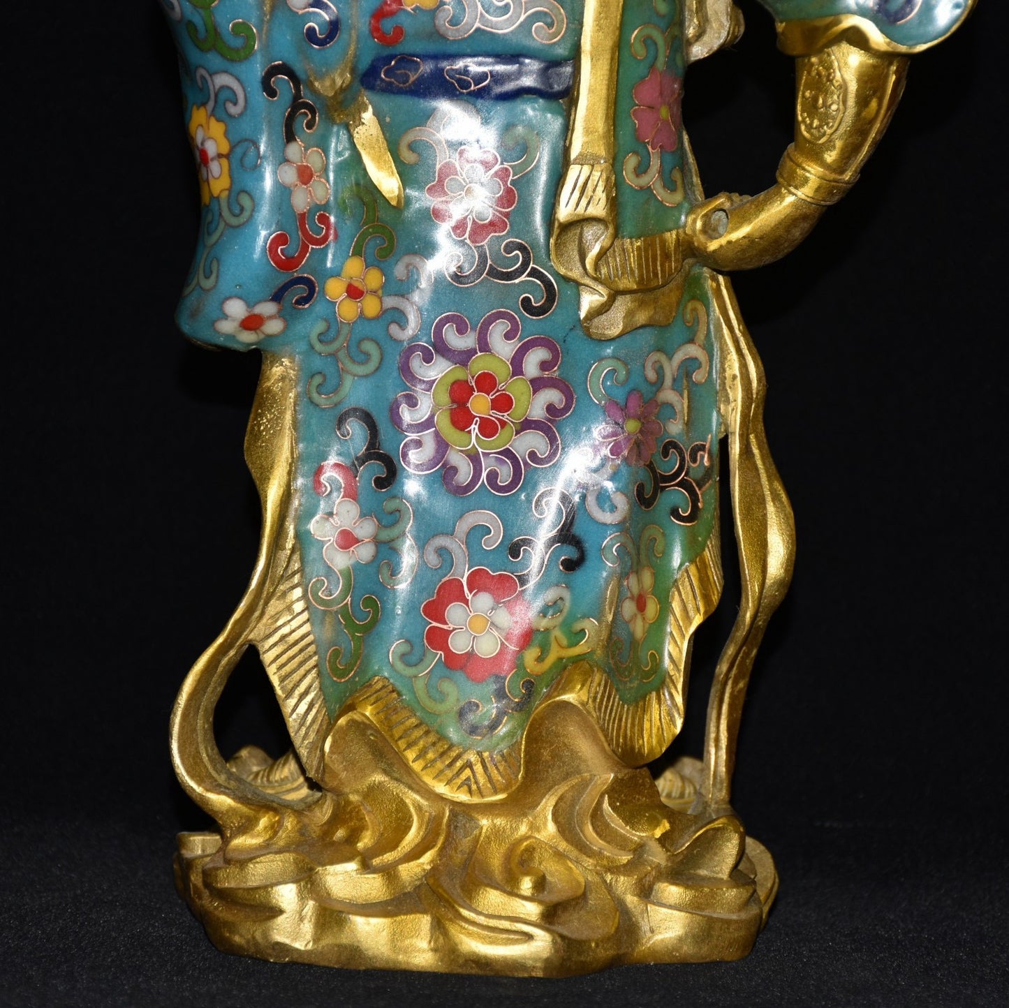 Pure copper cloisonn é Guan Gong ornaments