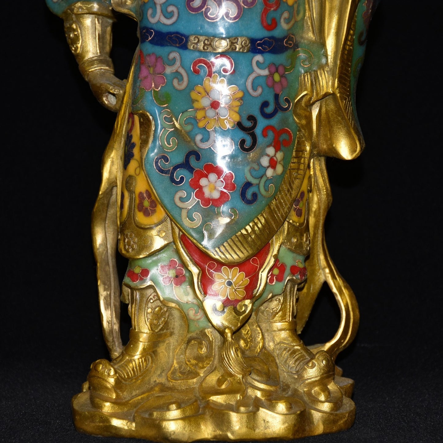 Pure copper cloisonn é Guan Gong ornaments