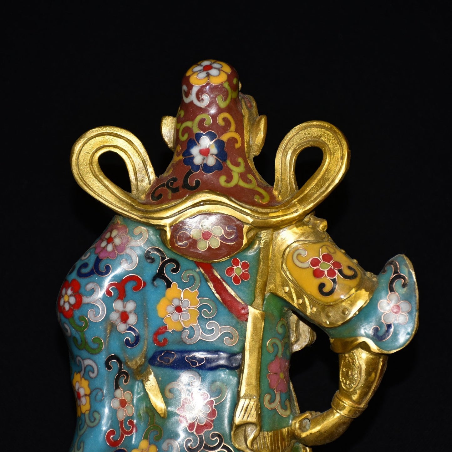 Pure copper cloisonn é Guan Gong ornaments