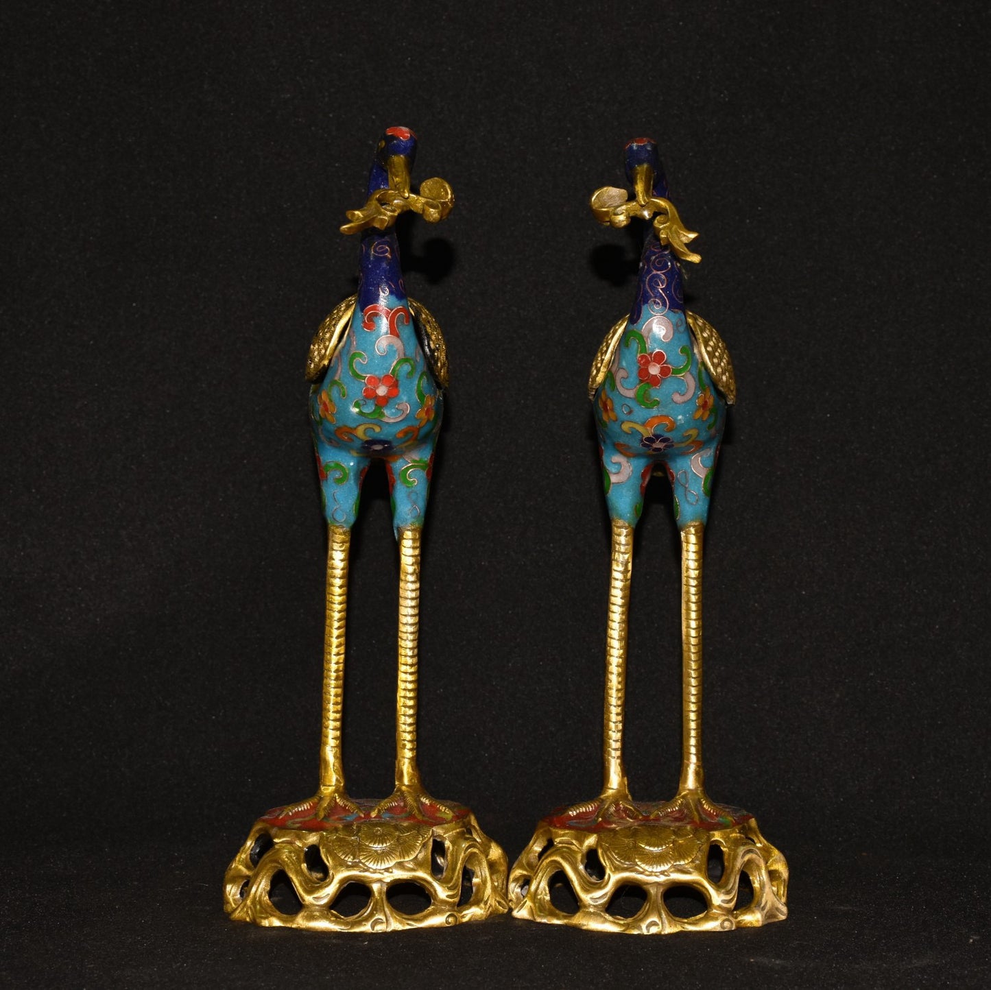 Pure copper cloisonne incense burner ornament