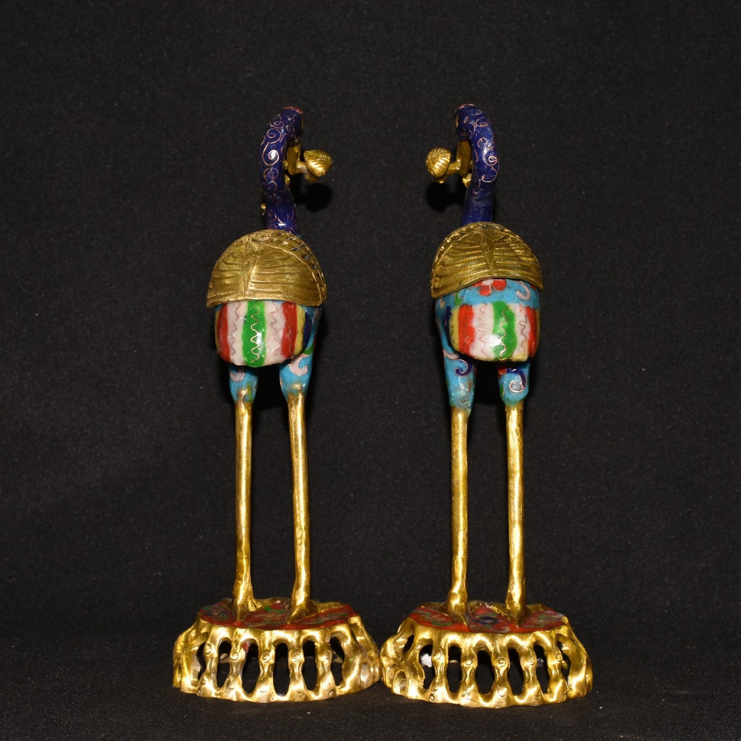 Pure copper cloisonne incense burner ornament