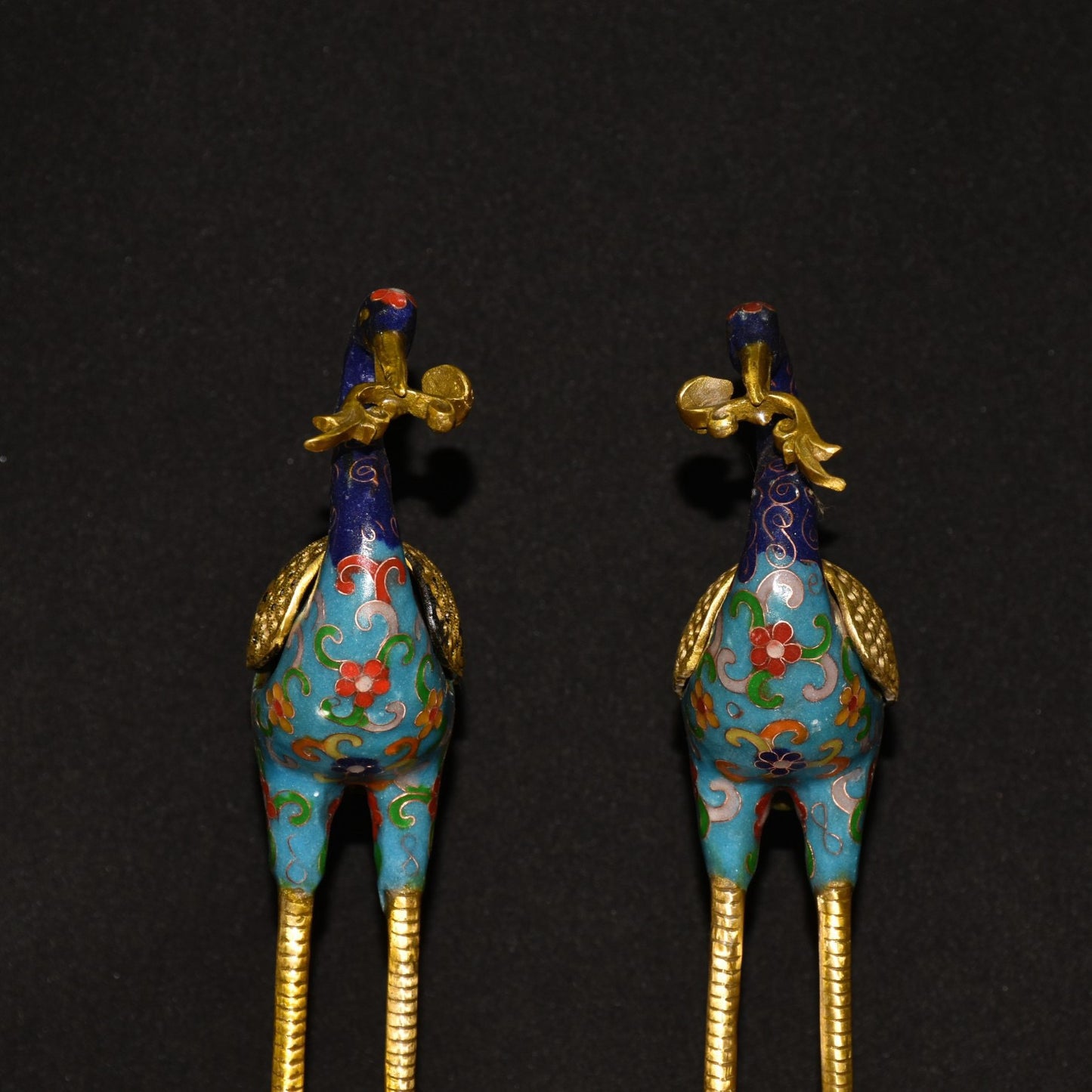 Pure copper cloisonne incense burner ornament