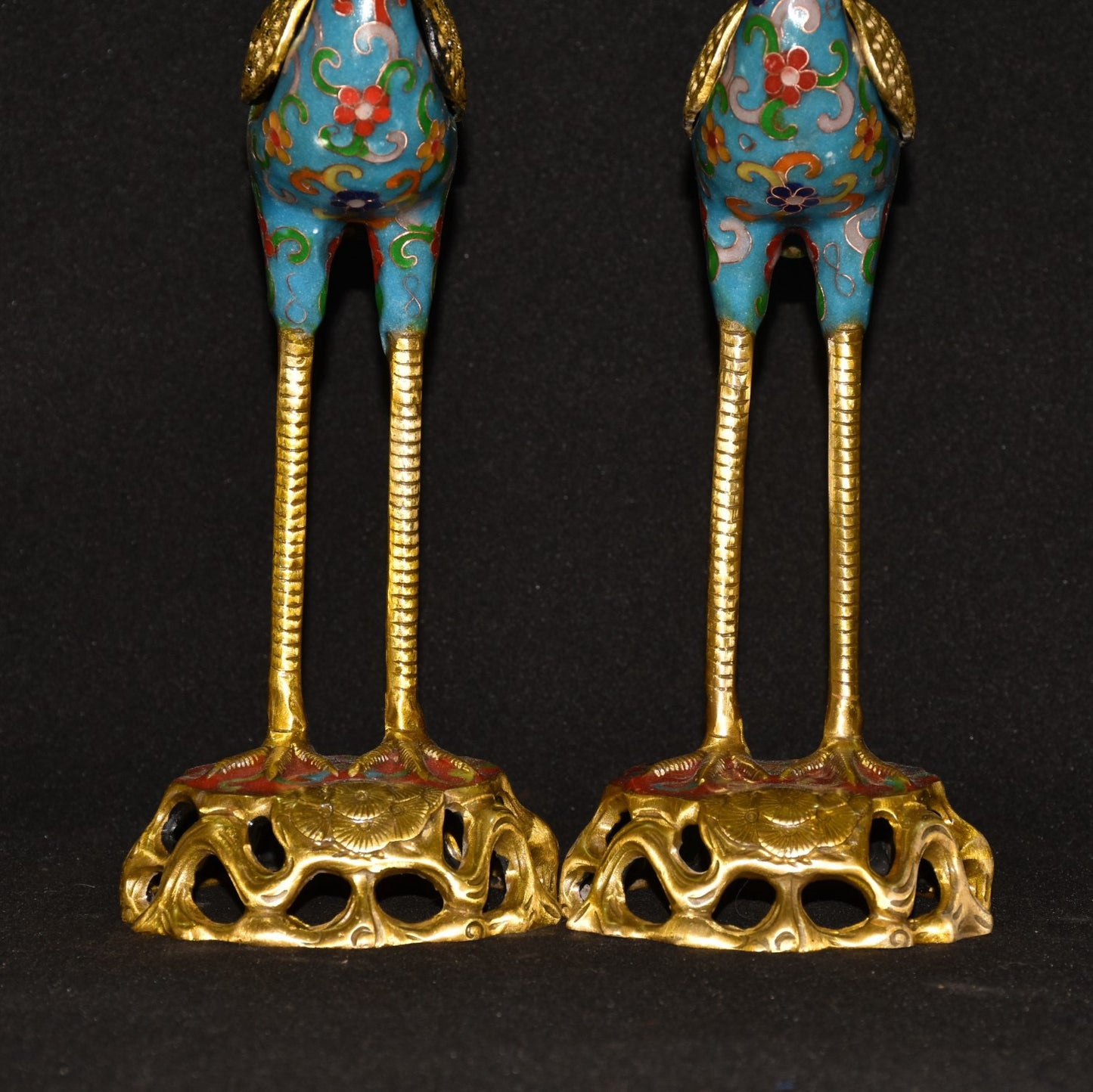 Pure copper cloisonne incense burner ornament