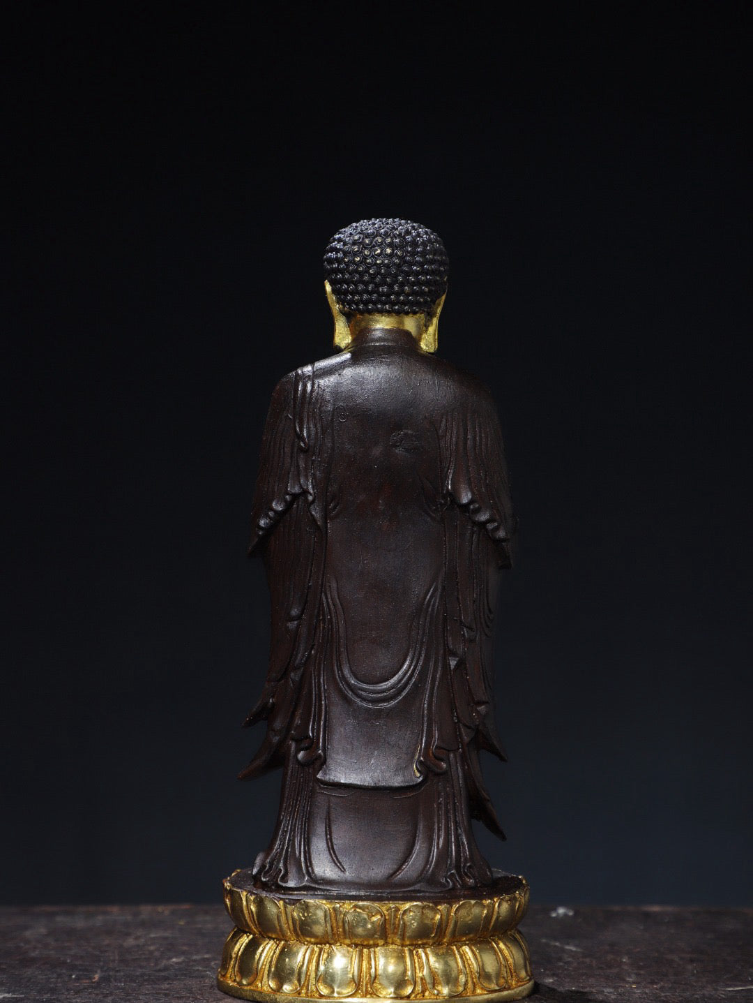 Chinese antique pure copper statue of Amitabha Buddha