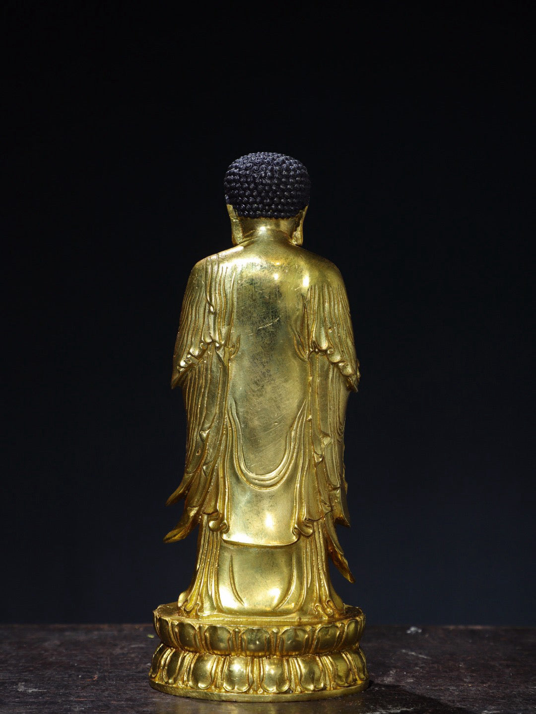 Chinese antique pure copper statue of Amitabha Buddha