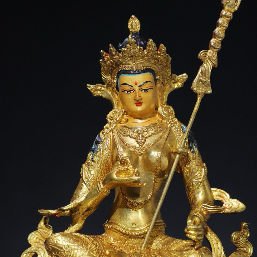 Chinese antique pure copper Buddha statue