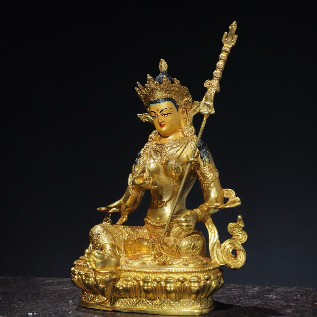 Chinese antique pure copper Buddha statue