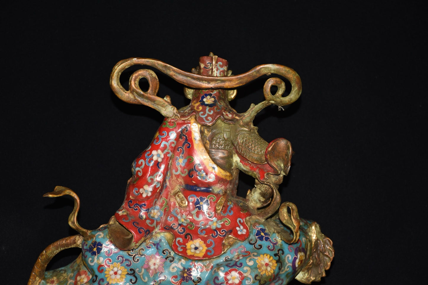 Pure copper cloisonn é and Zhao Kongming ornaments