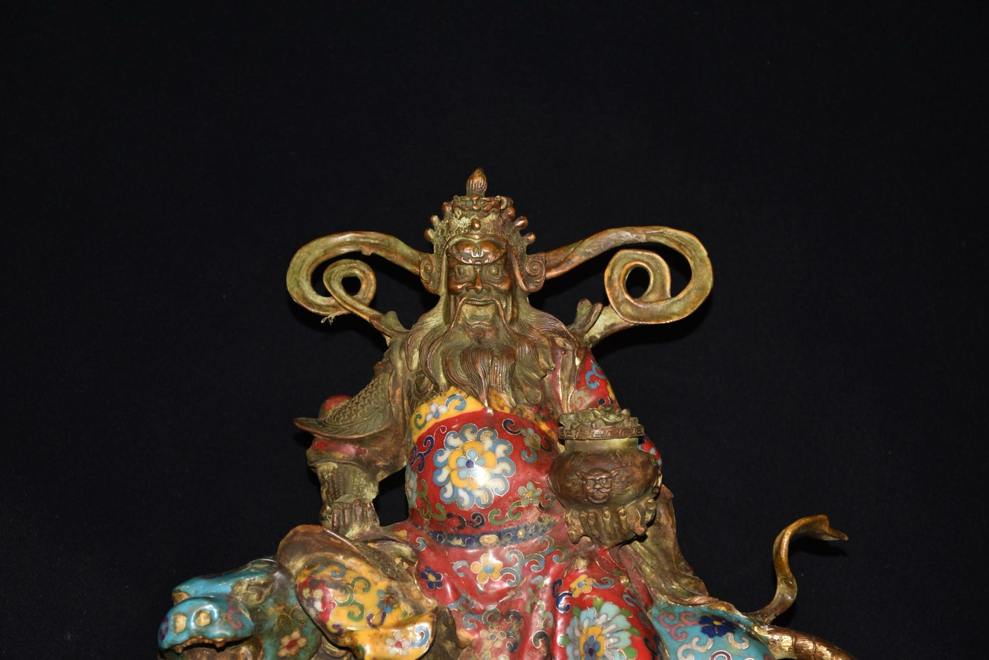 Pure copper cloisonn é and Zhao Kongming ornaments