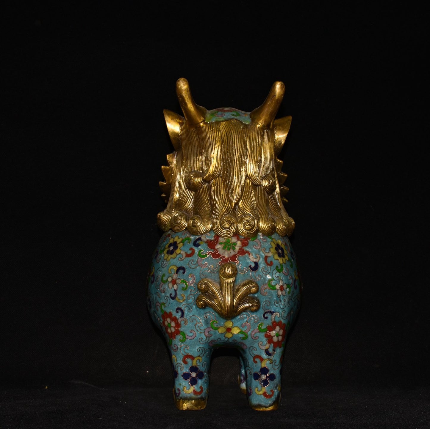 Pure copper cloisonne incense burner ornament
