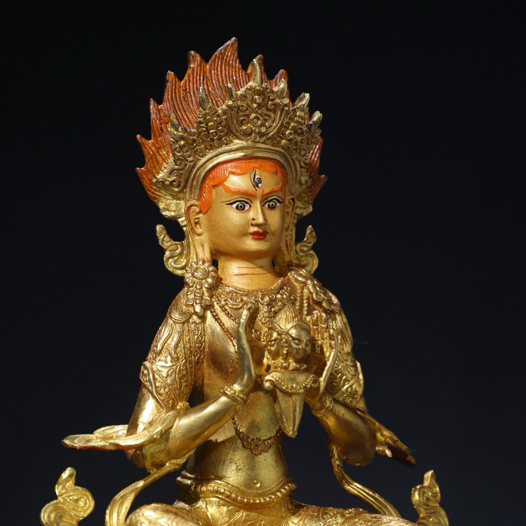 Chinese antique pure copper Buddha statue