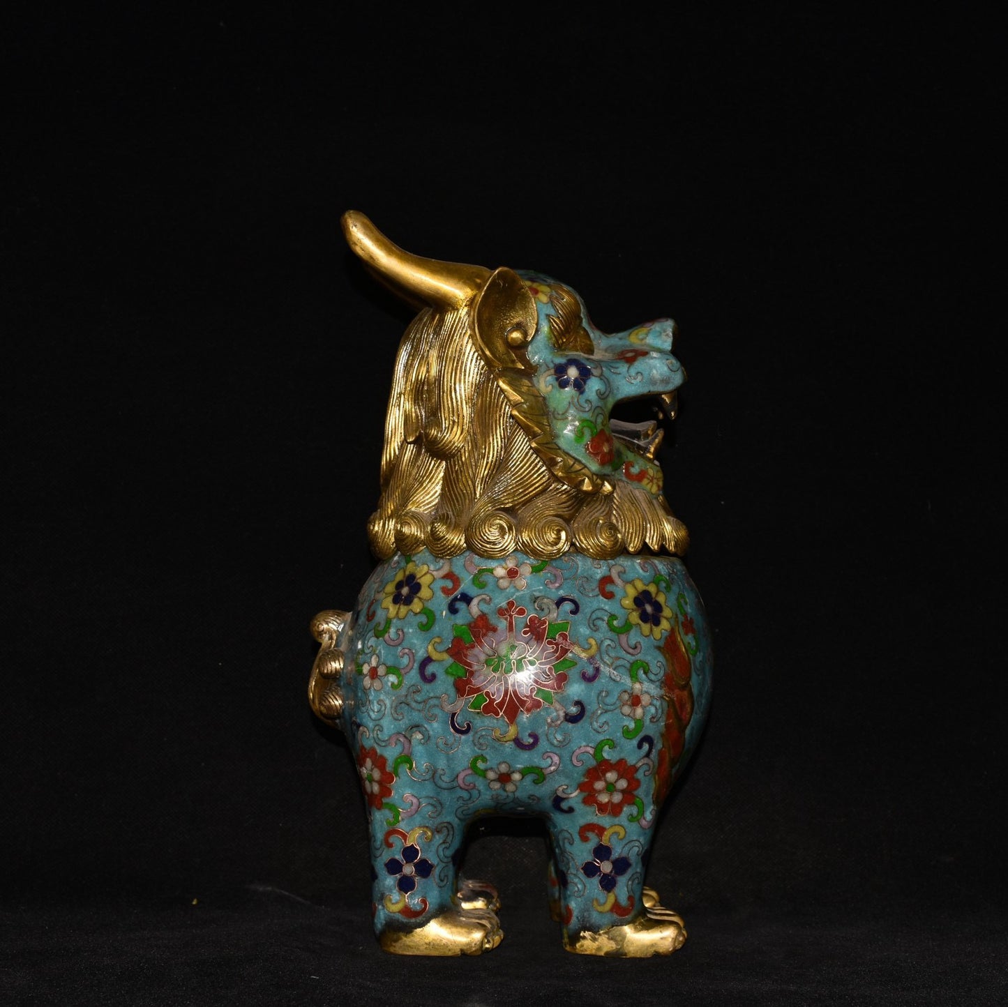 Pure copper cloisonne incense burner ornament