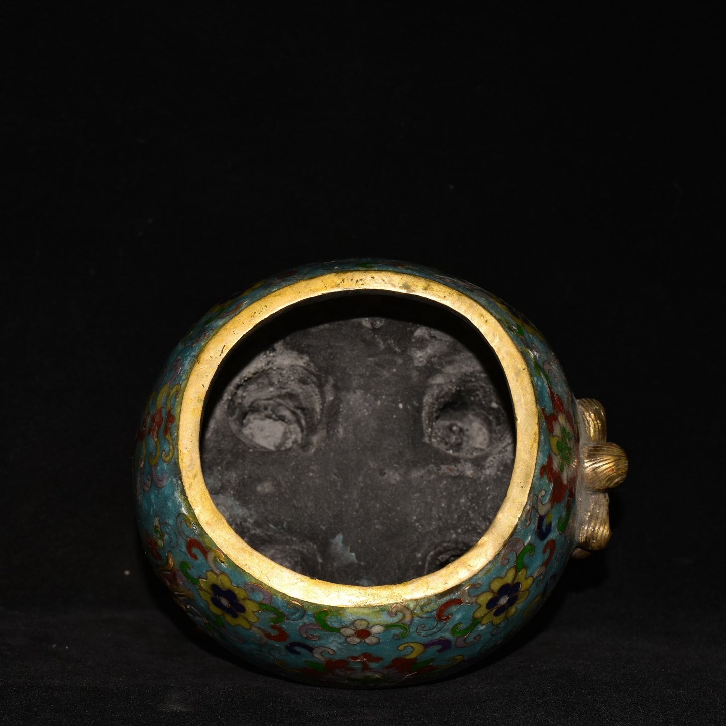 Pure copper cloisonne incense burner ornament