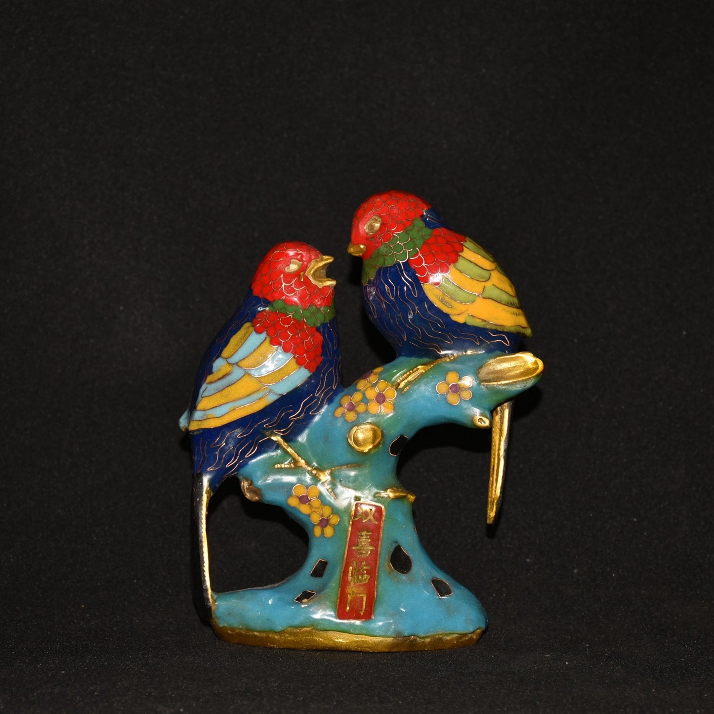 Pure copper cloisonn é mandarin duck bird ornament