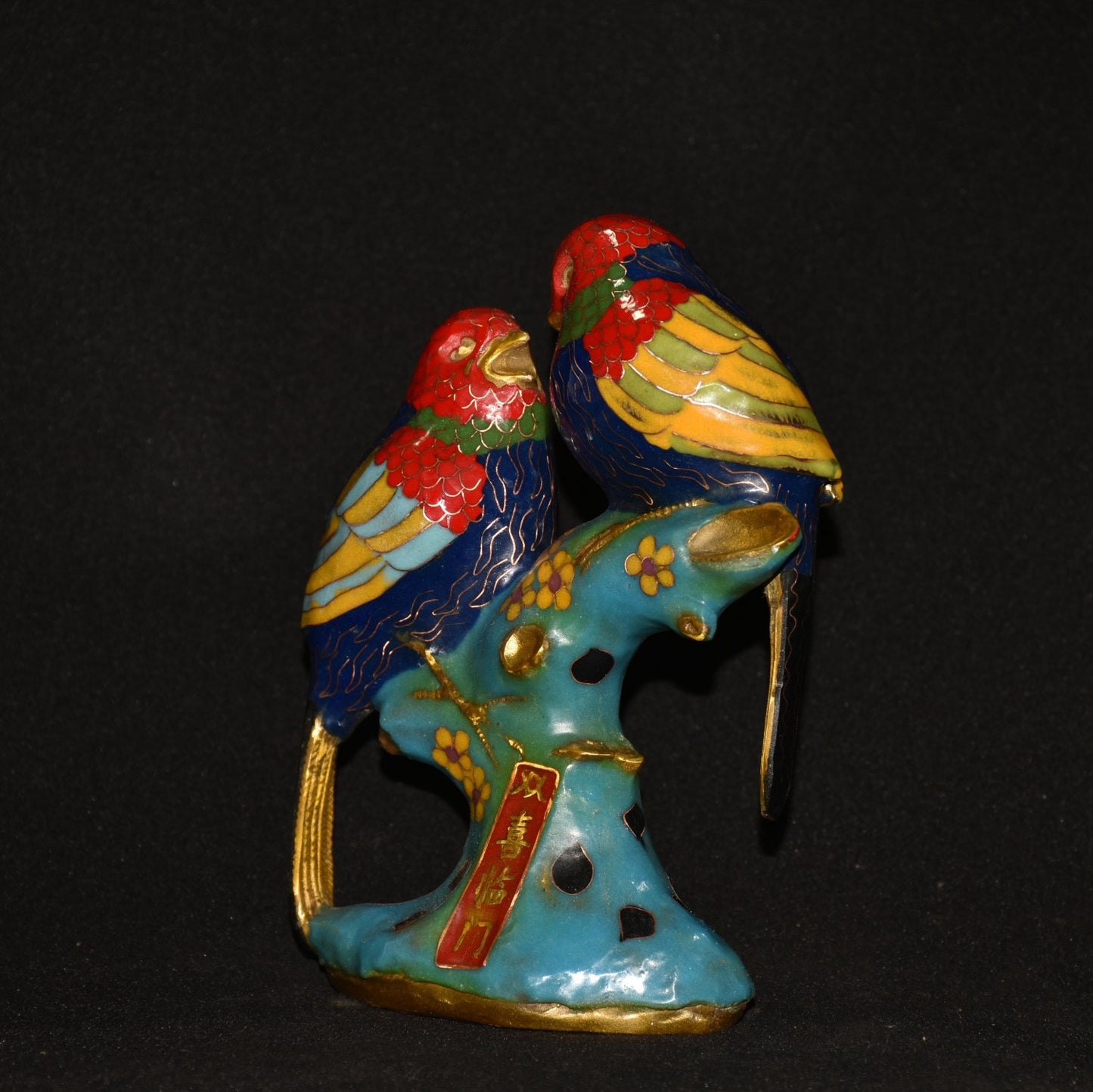 Pure copper cloisonn é mandarin duck bird ornament