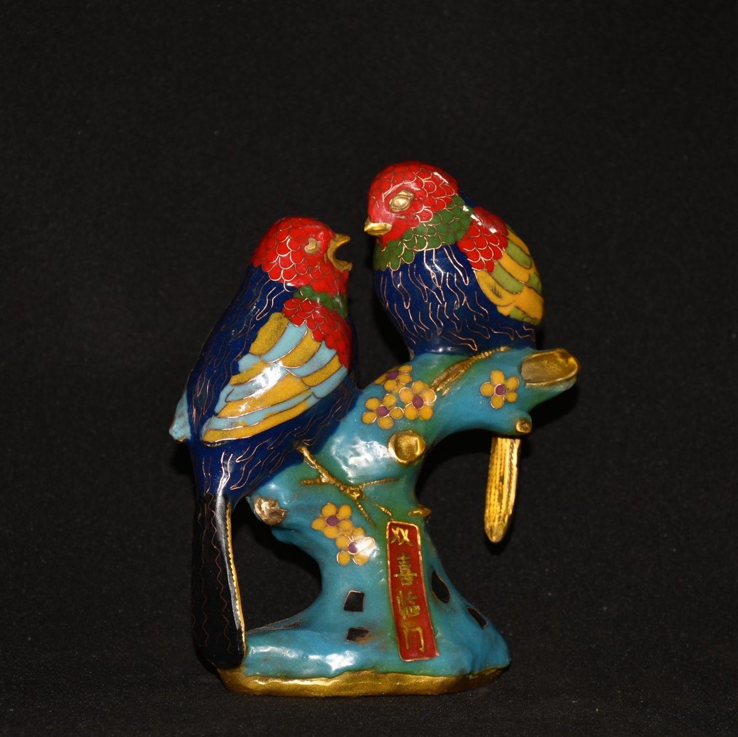 Pure copper cloisonn é mandarin duck bird ornament