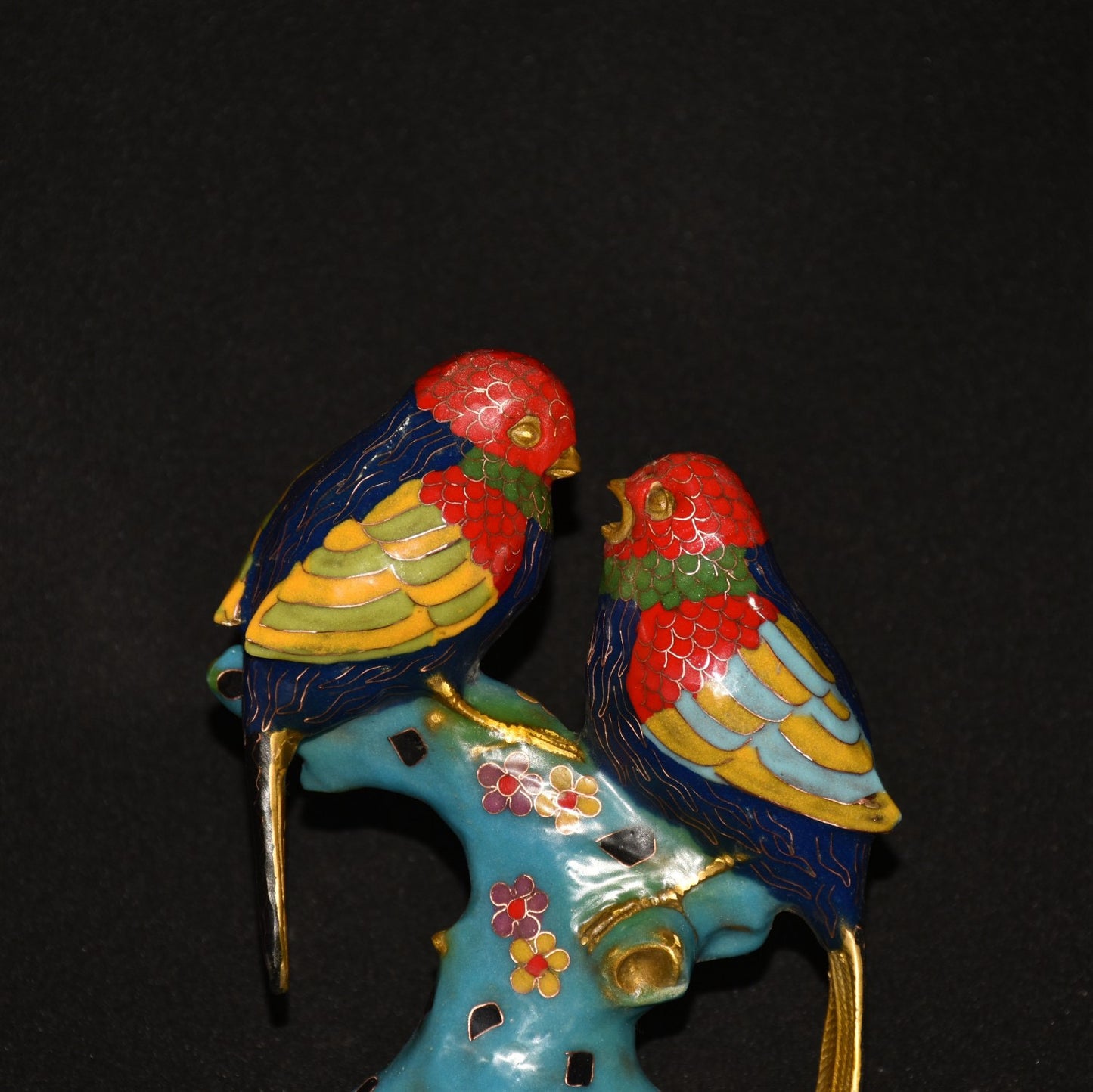 Pure copper cloisonn é mandarin duck bird ornament