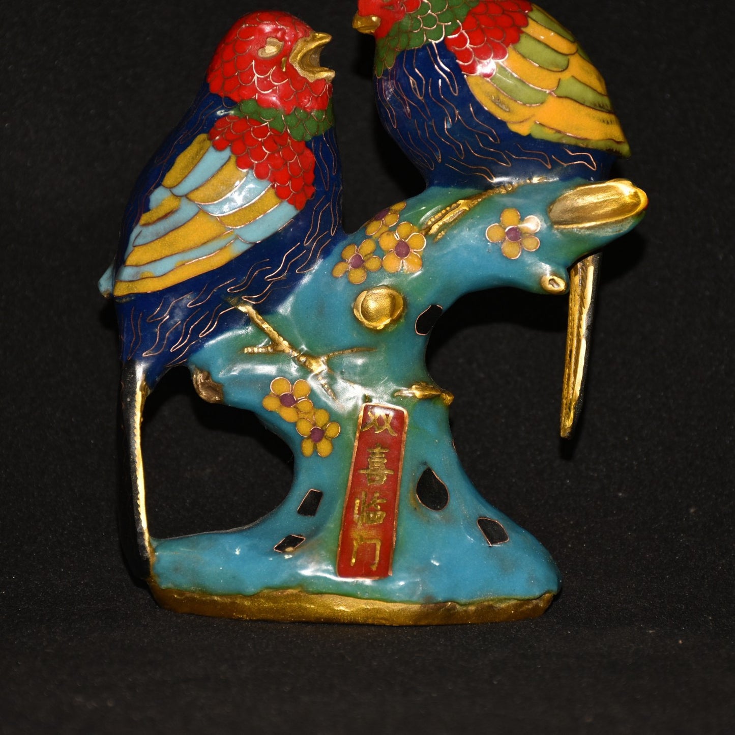 Pure copper cloisonn é mandarin duck bird ornament