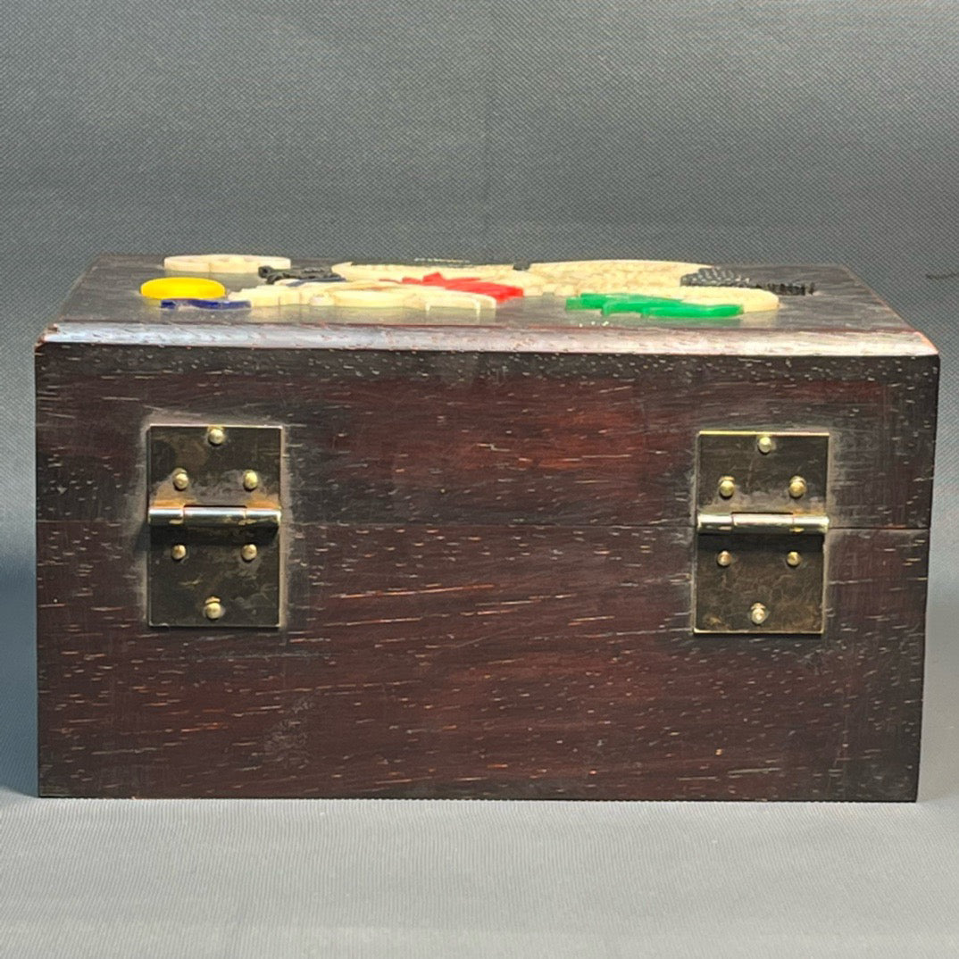 Sandalwood carved jewelry box