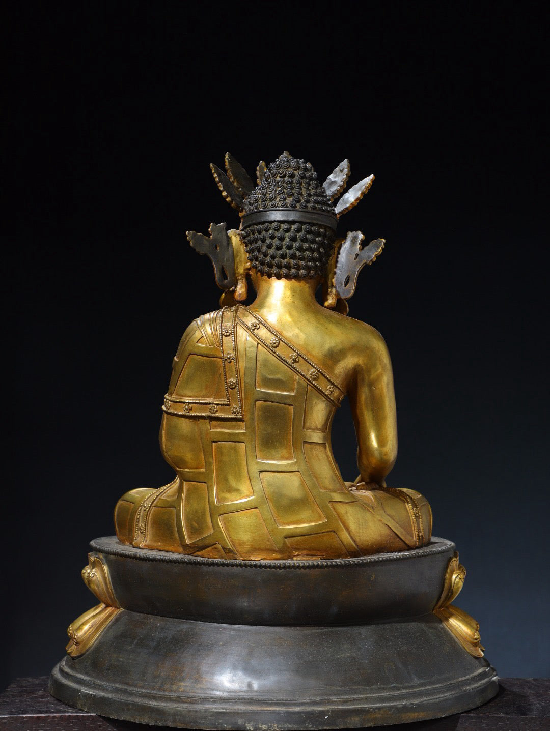 Chinese antique pure copper statue of the Great Sun Buddha