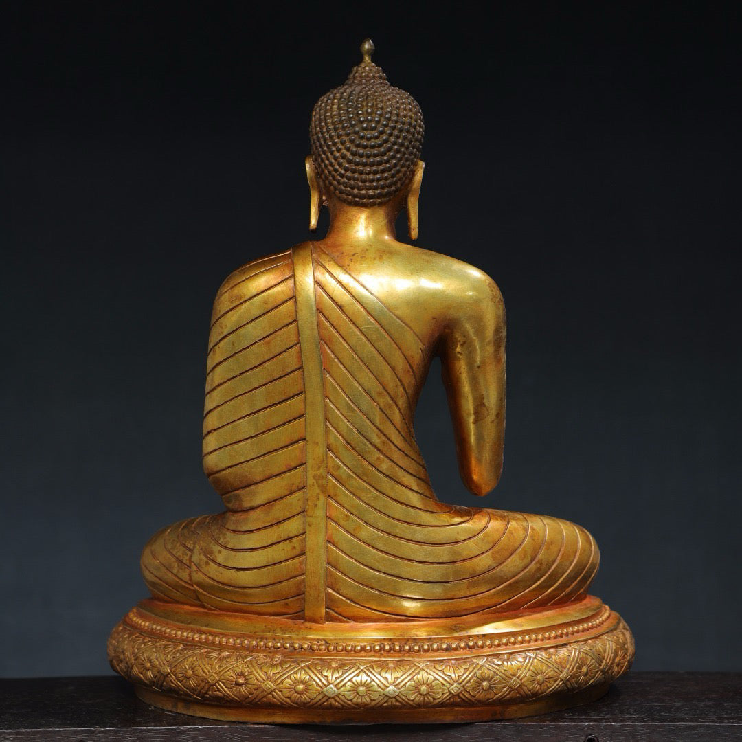 Chinese antique pure copper Buddha statue