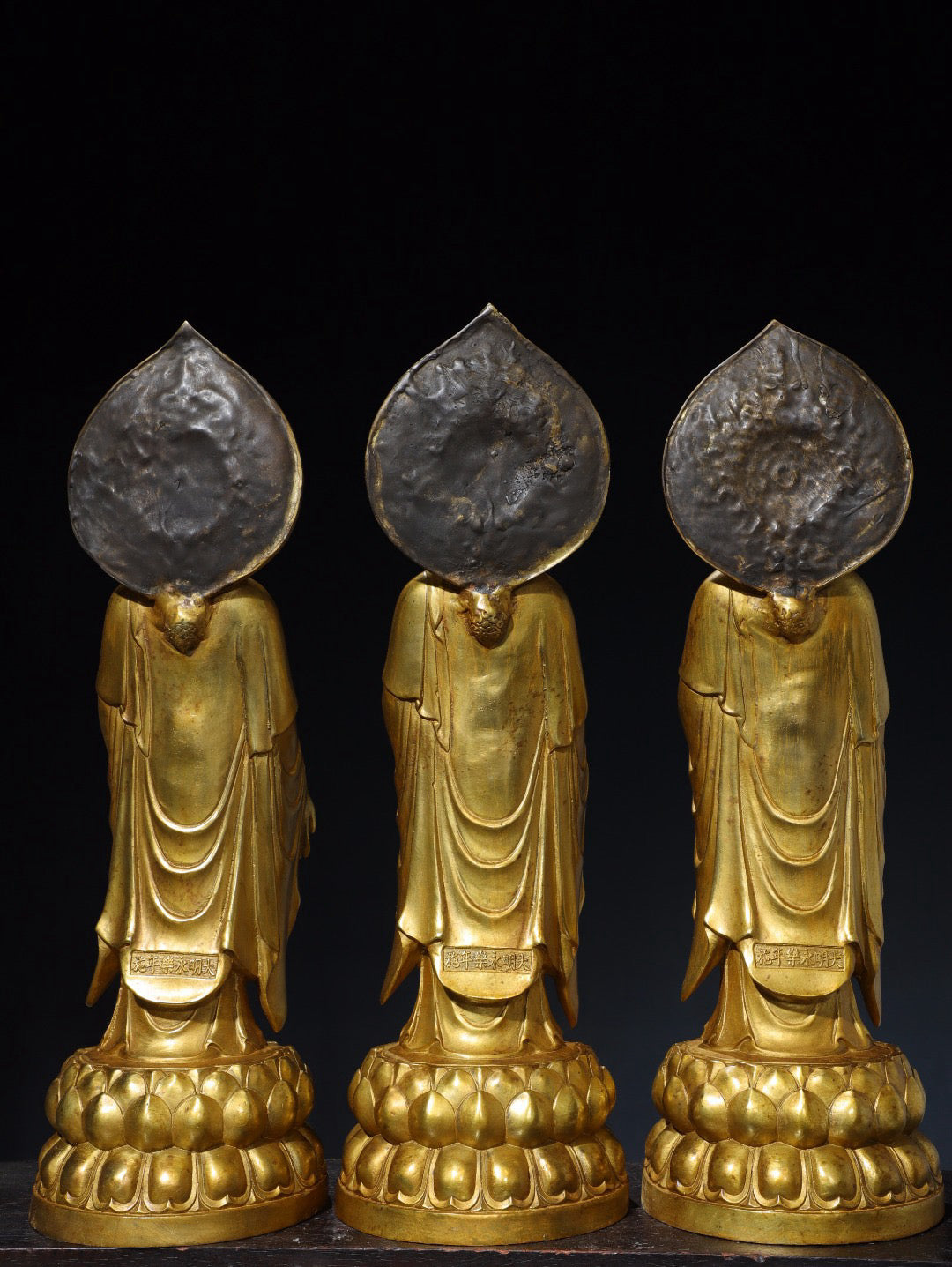 Chinese antique pure copper Buddha statue of the third generation