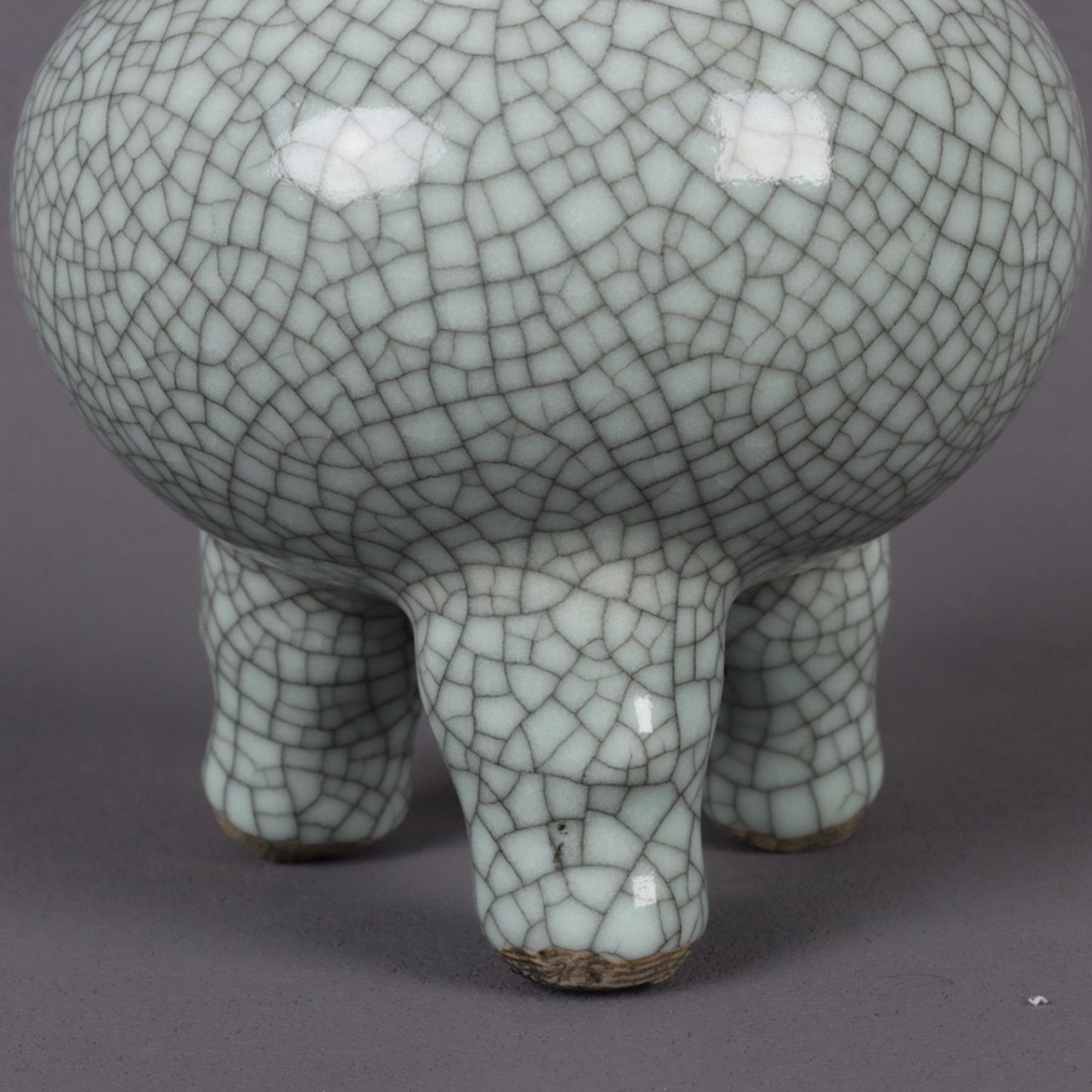 Ge Kiln Open Double Ear Three legged Incense Burner