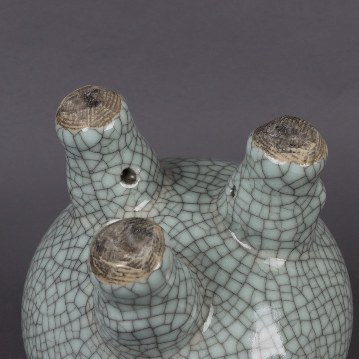 Ge Kiln Open Double Ear Three legged Incense Burner