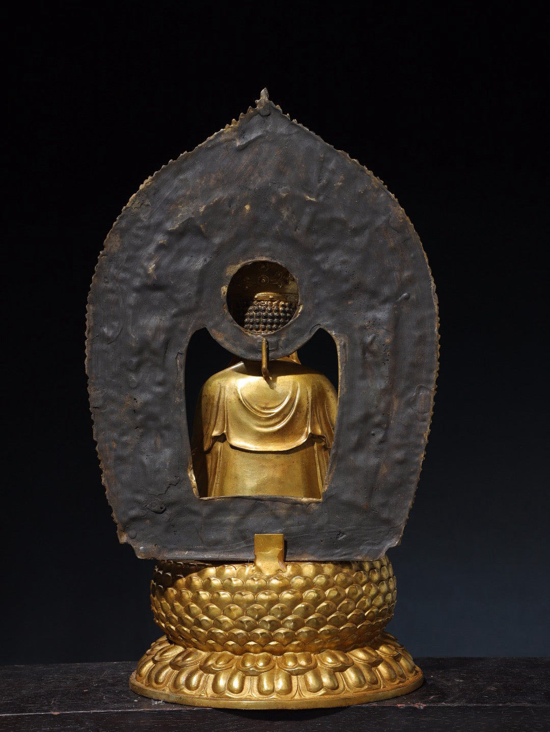 Chinese antique pure copper statue of Shakyamuni Buddha