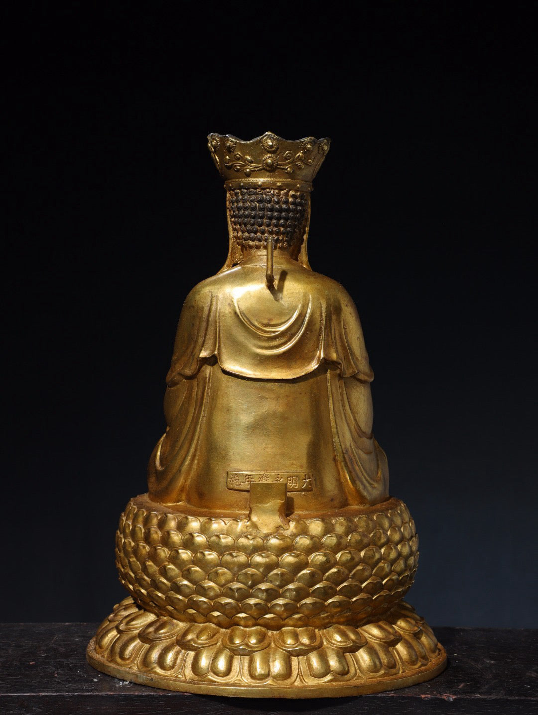 Chinese antique pure copper statue of Shakyamuni Buddha
