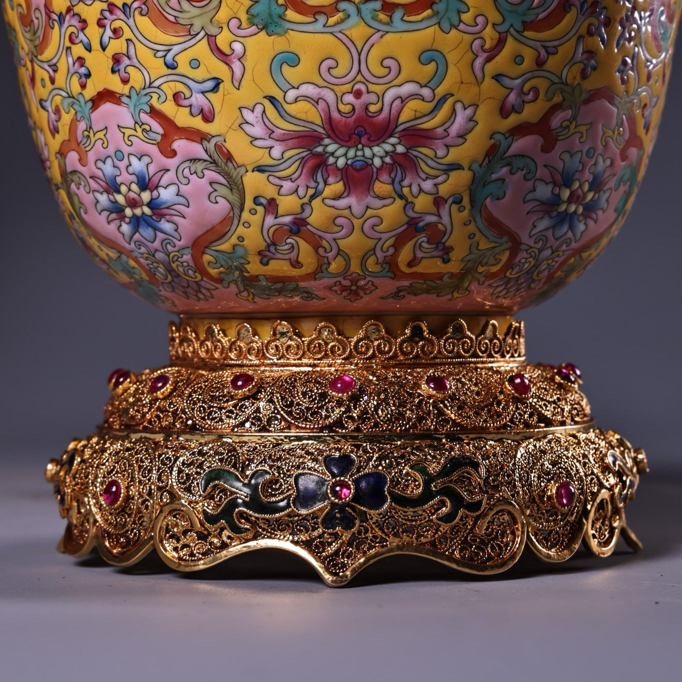 Chinese antique enamel pink porcelain bowl