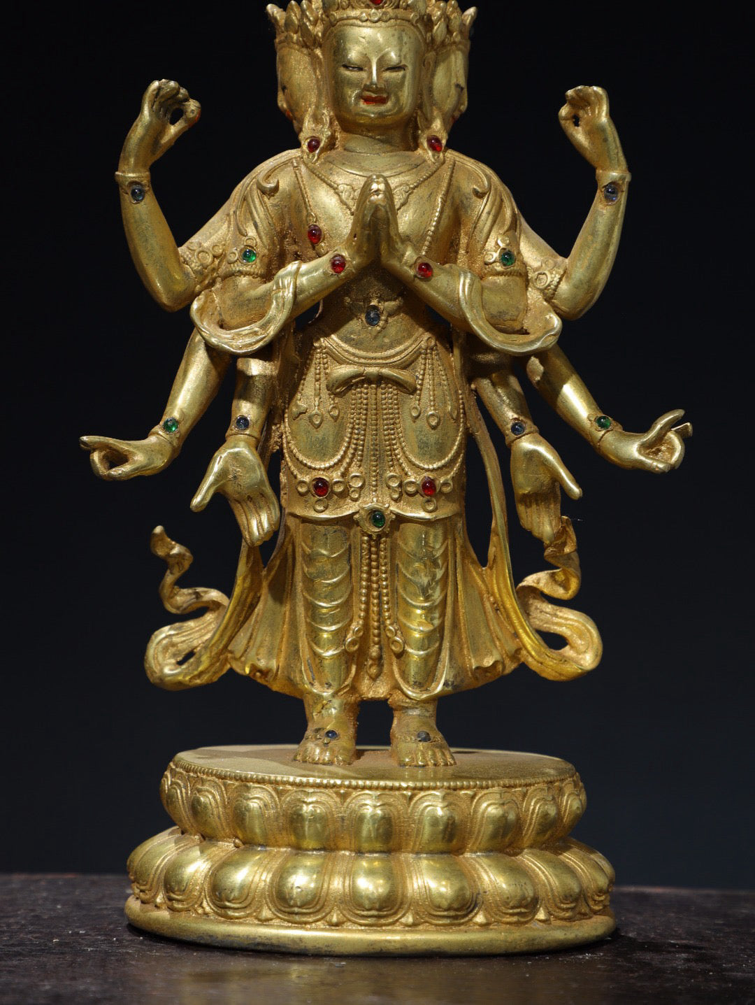 Chinese antique pure copper Buddha statue