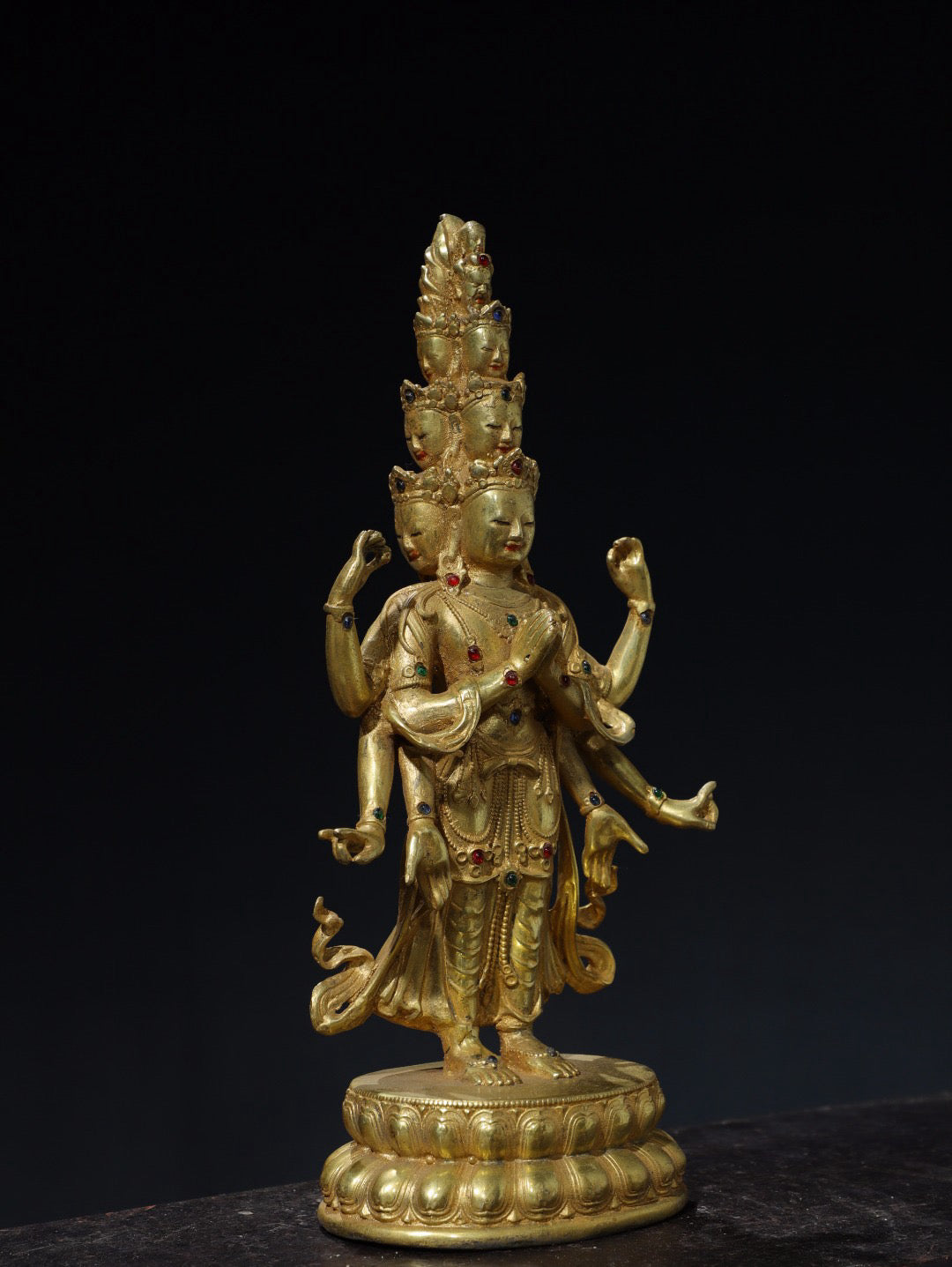 Chinese antique pure copper Buddha statue