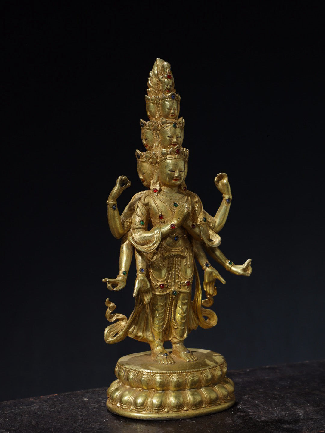 Chinese antique pure copper Buddha statue
